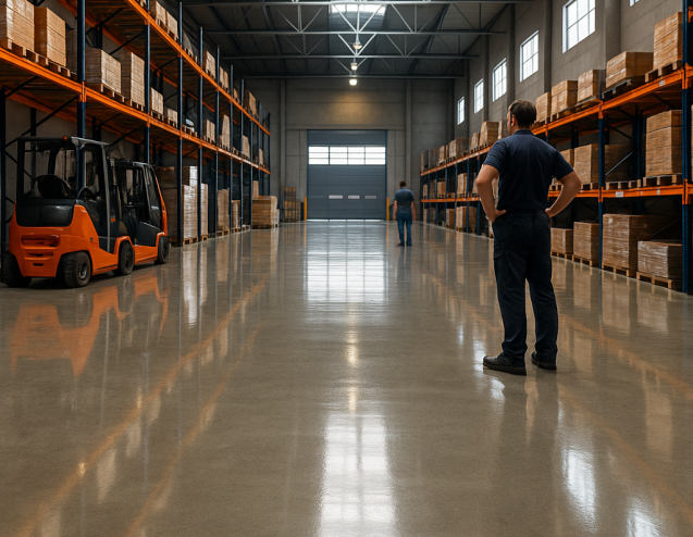 Concreto polido: resistência e beleza para o seu galpão